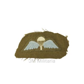 British Parachute Wings On Service Dress Tunic Fabric