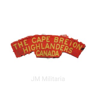 Cape Breton Highlanders Of Canada – Printed Shoulder Title