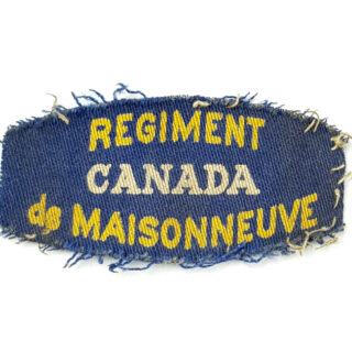 Regiment De Maisonneuve – Printed