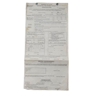 Dominion Of Canada – Eight Victory Loan Application Form