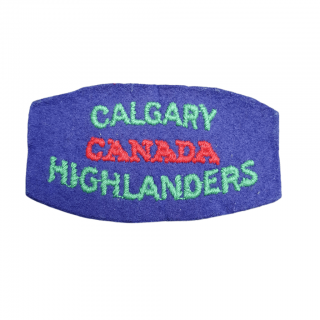 Calgary Highlanders Of Canada – Cloth Shoulder Title