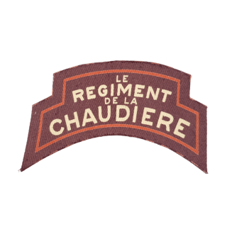 Le Regiment De La Chaudiere – Printed Shoulder Title