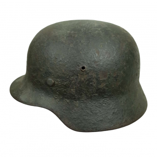German M35 Helmet With Chunky Sawdust Camouflage – ET64