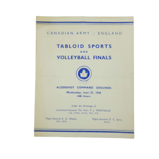 Tabloid Sports And Volleyball Finals – Aldershot June 1945