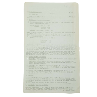 7th Bn. Devonshire Regt – Intelligence Report SECRET – 19 July 1940