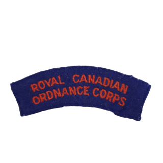 Royal Canadian Ordnance Corps – Embroidered Shoulder Title