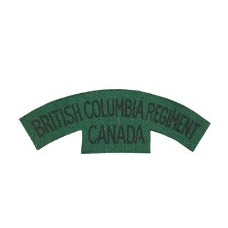 British Columbia Regiment – Printed Shoulder Title