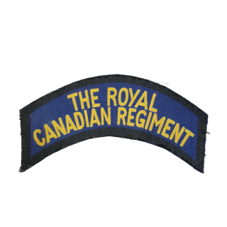 Royal Canadian Regiment – Printed Shoulder Title