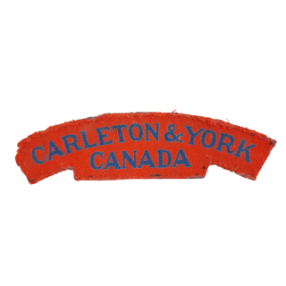 Carleton & York – Printed Shoulder Title