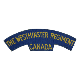 Westminster Regiment – Printed Shoulder Title