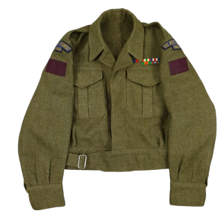 Perth Regiment – Battle Dress ‘RARE Shoulder Flashes’