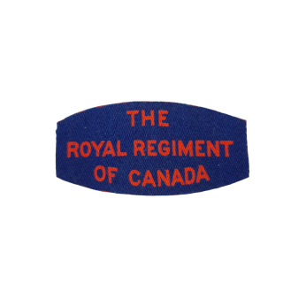 Royal Regiment Of Canada – Printed Shoulder Title