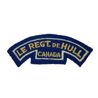 Le Regiment De Hull – Embroidered Shoulder Title