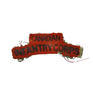 Canadian Infantry Corps – Embroidered Shoulder Title