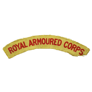 Royal Armoured Corps Printed Shoulder Title