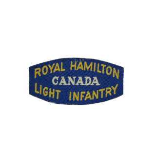 Royal Hamilton Light Infantry – Printed Shoulder Title