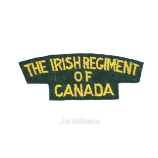 Irish Regiment Of Canada – Embroidered Shoulder Title