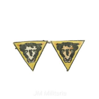 79th Armoured Division – Pair Of Printed Patches