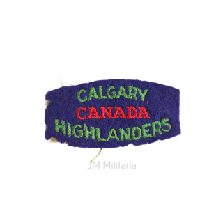 Calgary Highlanders Of Canada Shoulder Title – Embroidered