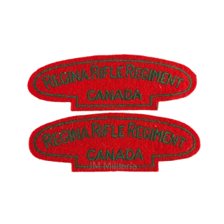 Pair Of Regina Rifle Regiment Shoulder Titles