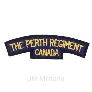 Perth Regiment – Embroidered Shoulder Title