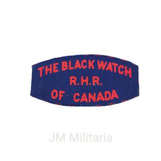 Black Watch (RHR) Of Canada – Printed Shoulder Title
