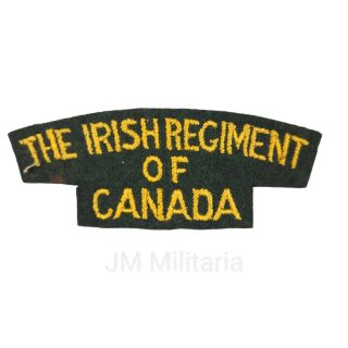 Irish Regiment Of Canada – Embroidered Shoulder Title
