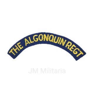 Algonquin Regiment  – Embroidered Shoulder Title