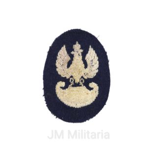 POLISH Eagle Cloth Cap Badge