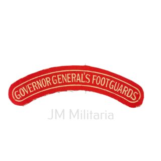 Governor General’s Foot Guards – Printed Shoulder Title