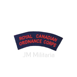 Royal Canadian Ordnance Corps – Printed Shoulder Title