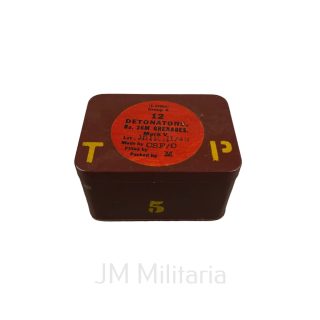 Canadian Detonators No.36 Mills Tin –  Dated 1943
