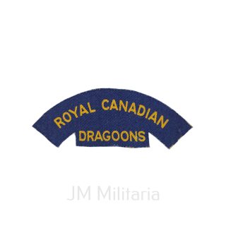 Royal Canadian Dragoons – Printed Shoulder Title