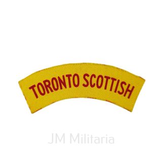 Toronto Scottish Regiment – Printed Shoulder Title
