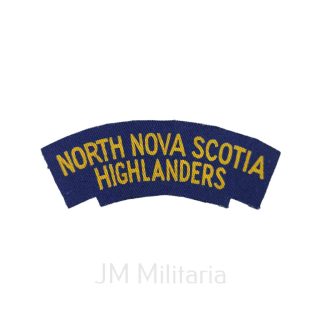 North Nova Scotia Highlanders – Printed Shoulder Title