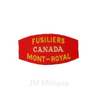Fusiliers De Mont Royal – Printed Shoulder Title