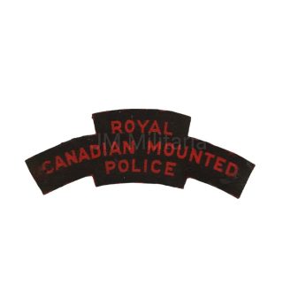 Royal Canadian Mounted Police – Printed Shoulder Title