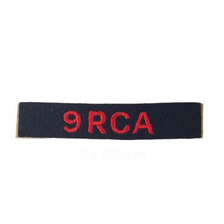 9th Field Regiment RCA- Shoulder Title