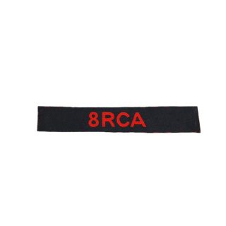 8th Field Regiment RCA – Printed Shoulder Title