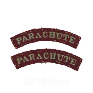 Pair Of The Embroidered – British Airborne Shoulder Titles