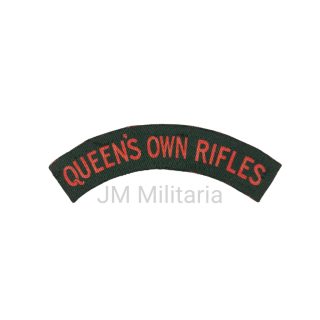 Queen’s Own Rifles – Printed Shoulder Title