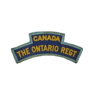 Ontario (Tank) Regiment – Printed Shoulder Title