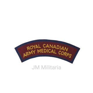 Royal Canadian Army Medical Corps – Printed Shoulder Title