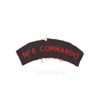 No.6 COMMANDO – Printed Shoulder Title