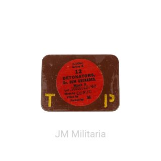 Canadian Detonators No.36 Mills Tin –  Dated 1943