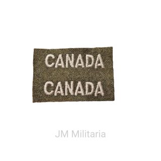 CANADA – Pair Of Uncut Embroidered Shoulder Titles