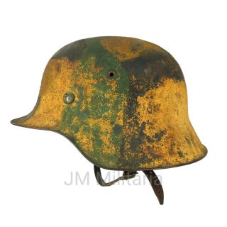 WH (Heer) M42 Three Color Camouflage Helmet – ET62