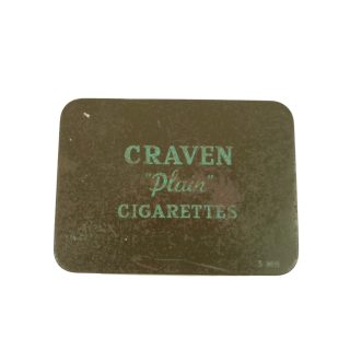 Craven “Plain” Cigarettes Tin