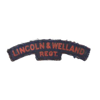 Lincoln & Welland Regiment – Printed Shoulder Title