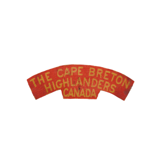 Cape Breton Highlanders Of Canada – Printed Shoulder Title